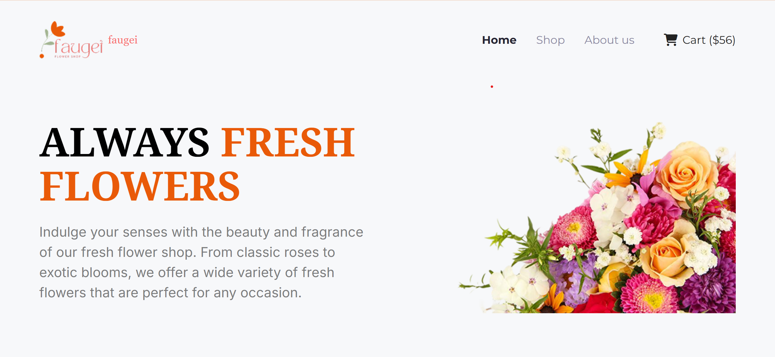 Faugei Flowers Banner